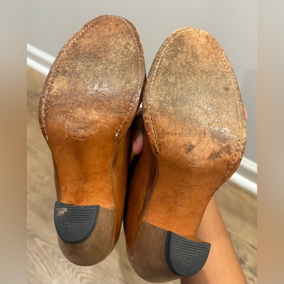 Frye Women's Brown Leather Heeled Boots - Picture 4 of 11